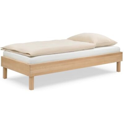 Ehrenkind ® Einzelbett Plano, 90 × 200 cm FSC® Zertifiziert Massiv-Buche Natur 2‑in‑1 Höhe (Bodenbett oder Standard), Modular und Höhenverstellbar Ehrenkind ® Einzelbett Plano, 90 × 200 cm FSC® Zertifiziert Massiv-Buche Natur 2‑in‑1 Höhe (Bodenbett oder Standard), Modular und Höhenverstellbar