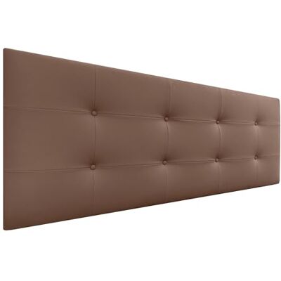 DHOME Kopfteil Capitone gepolstert Kunstleder oder Stoff Acualine 8cm Dicke New Range Farben Bett Kopfteil gepolstert Bettzeug Schlafzimmer (Kunstleder Lehm, 160x60cm (150/160)) DHOME Kopfteil Capitone gepolstert Kunstleder oder Stoff Acualine 8cm Dicke New Range Farben Bett Kopfteil gepolstert Bettzeug Schlafzimmer (Kunstleder Lehm, 160x60cm (150/160))