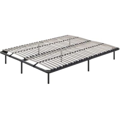 i-flair Metallbett Lattenrost 200x200 cm, Gästebett auf Füßen mit Stauraum, Lattenrahmen Ortho für alle Betten und Matratzen geeignet i-flair Metallbett Lattenrost 200x200 cm, Gästebett auf Füßen mit Stauraum, Lattenrahmen Ortho für alle Betten und Matratzen geeignet