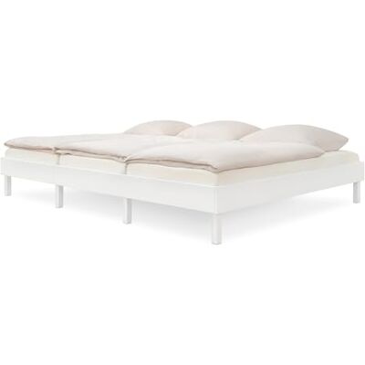 Ehrenkind ® Einzelbett Plano, 270 × 200 cm FSC® Zertifiziert Kiefer Weiß 2‑in‑1 Höhe (Bodenbett oder Standard), Modular und Höhenverstellbar Ehrenkind ® Einzelbett Plano, 270 × 200 cm FSC® Zertifiziert Kiefer Weiß 2‑in‑1 Höhe (Bodenbett oder Standard), Modular und Höhenverstellbar