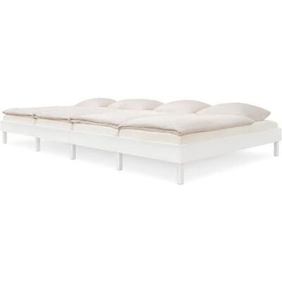 Ehrenkind ® Einzelbett Plano, 360 × 200 cm (4 Module) FSC® Zertifiziert Kiefer Weiß 2‑in‑1 Höhe (Bodenbett oder Standard), Modular und Höhenverstellbar Ehrenkind ® Einzelbett Plano, 360 × 200 cm (4 Module) FSC® Zertifiziert Kiefer Weiß 2‑in‑1 Höhe (Bodenbett oder Standard), Modular und Höhenverstellbar