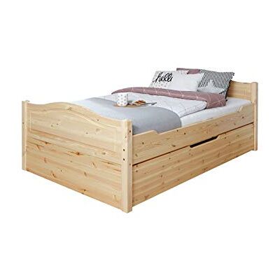 TiCAA Einzelbett Leni 120x200 Kiefer Natur TiCAA Einzelbett Leni 120x200 Kiefer Natur