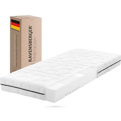Ravensberger Matratzen RAVENSBERGER Comfortmatratze Ravo-PUR Härtegrad H3, mittel 80 x 200 cm, Höhe 19 cm ergonomische 7-Zonen Matratze mit Funktions-Bezug, allergikerfreundlich Ravensberger Matratzen RAVENSBERGER Comfortmatratze Ravo-PUR Härtegrad H3, mittel 80 x 200 cm, Höhe 19 cm ergonomische 7-Zonen Matratze mit Funktions-Bezug, allergikerfreundlich