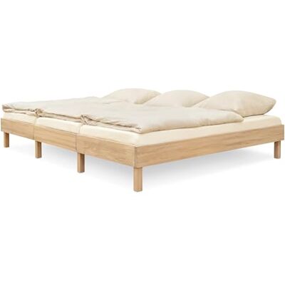 Ehrenkind ® Familienbett Plano, 270 × 200 cm FSC® Zertifiziert Massiv-Eiche geölt 2‑in‑1 Höhe (Bodenbett oder Standard), Modular und Höhenverstellbar Ehrenkind ® Familienbett Plano, 270 × 200 cm FSC® Zertifiziert Massiv-Eiche geölt 2‑in‑1 Höhe (Bodenbett oder Standard), Modular und Höhenverstellbar