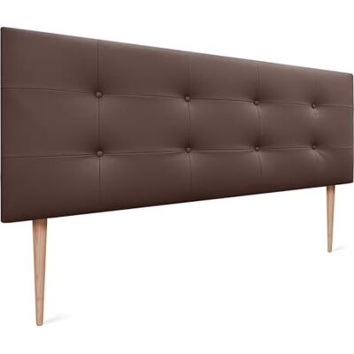 DHOME Kopfteil, gepolstertes Bett Kopfteil 8cm dick. Gepolstertes Kopfteil ACUALINE Stoff und Kunstleder. Bett-Kopfteile (Kuntsleder Schokolade, 160x115cm Mit Füßen (Betten 150/160)) DHOME Kopfteil, gepolstertes Bett Kopfteil 8cm dick. Gepolstertes Kopfteil ACUALINE Stoff und Kunstleder. Bett-Kopfteile (Kuntsleder Schokolade, 160x115cm Mit Füßen (Betten 150/160))