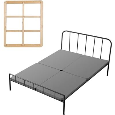 VEVOR Bunkie-Boards für Queensize-Betten 2010x1480x38mm, 4-Teilig, Bunkie-Brett für Lattenrost, Bettstützlatten mit 200D Oxford-Gewebe, Holzmatratzenauflage, Matratzen-Unterbau, Grau VEVOR Bunkie-Boards für Queensize-Betten 2010x1480x38mm, 4-Teilig, Bunkie-Brett für Lattenrost, Bettstützlatten mit 200D Oxford-Gewebe, Holzmatratzenauflage, Matratzen-Unterbau, Grau