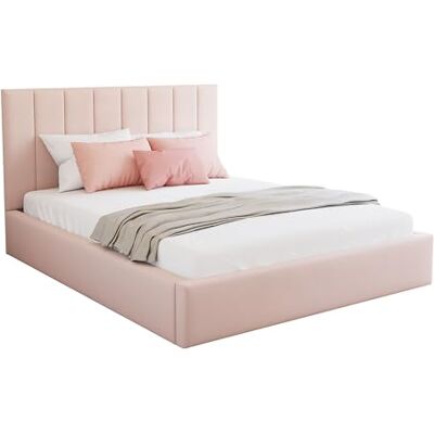FDM Polsterbett 120x200 cm Doppelbett mit Lattenrost Bettkasten Stauraum Colorado Trinity Altrosa mit Kopfteil modern FDM Polsterbett 120x200 cm Doppelbett mit Lattenrost Bettkasten Stauraum Colorado Trinity Altrosa mit Kopfteil modern