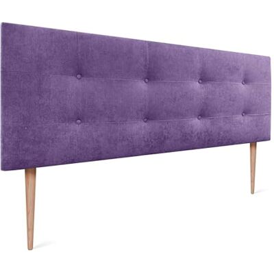 DHOME Kopfteil, gepolstertes Bett Kopfteil 8cm dick. Gepolstertes Kopfteil ACUALINE Stoff und Kunstleder. Bett-Kopfteile (Stoff Lila, 160x115cm Mit Füßen (Betten 150/160)) DHOME Kopfteil, gepolstertes Bett Kopfteil 8cm dick. Gepolstertes Kopfteil ACUALINE Stoff und Kunstleder. Bett-Kopfteile (Stoff Lila, 160x115cm Mit Füßen (Betten 150/160))