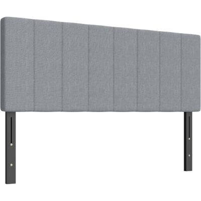 HOMCOM Kopfteil 3-Fach Höhenverstellbar 160 x 10 x 106/116/126 cm Grau Bettkopfteil mit Metallbeinen, Gestepptes Polsterkopfteil mit Leinenoptik, für Schlafzimmer HOMCOM Kopfteil 3-Fach Höhenverstellbar 160 x 10 x 106/116/126 cm Grau Bettkopfteil mit Metallbeinen, Gestepptes Polsterkopfteil mit Leinenoptik, für Schlafzimmer