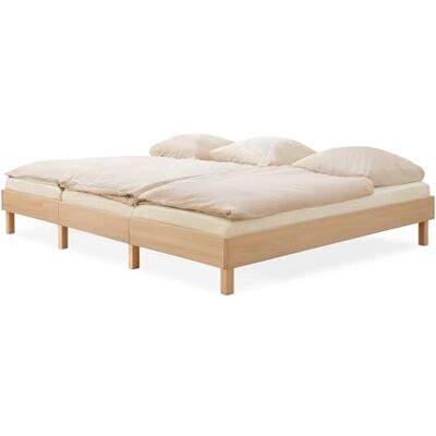Ehrenkind ® Familienbett Plano, 270 × 200 cm FSC® Zertifiziert Massiv-Buche Natur 2‑in‑1 Höhe (Bodenbett oder Standard), Modular und Höhenverstellbar Ehrenkind ® Familienbett Plano, 270 × 200 cm FSC® Zertifiziert Massiv-Buche Natur 2‑in‑1 Höhe (Bodenbett oder Standard), Modular und Höhenverstellbar