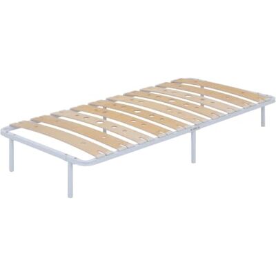 i-flair Metallbett Gästebett Austen Weiß 100x200 cm Stabiles Bettgestell mit perforierten Latten aus Birkenholz für optimale Belüftung, 27 cm Stauraum i-flair Metallbett Gästebett Austen Weiß 100x200 cm Stabiles Bettgestell mit perforierten Latten aus Birkenholz für optimale Belüftung, 27 cm Stauraum