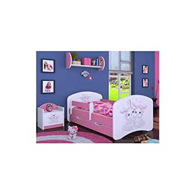 Generic BDW Kinderbett mit Matratze und Bettkasten 140/160/180/190 Verschiedene Varianten Mädchen ROSA !!! (Verlobte Kaninchen, 180x90) Generic BDW Kinderbett mit Matratze und Bettkasten 140/160/180/190 Verschiedene Varianten Mädchen ROSA !!! (Verlobte Kaninchen, 180x90)