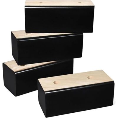 Qvorlth Möbelerhöhungen aus Holz, universelle Sofa-Beine, rechteckige Stabiler Aufzug für Sofa, Bett oder Tisch. Einfache Installation, rutschfester Griff, Bodenschutz. Qvorlth Möbelerhöhungen aus Holz, universelle Sofa-Beine, rechteckige Stabiler Aufzug für Sofa, Bett oder Tisch. Einfache Installation, rutschfester Griff, Bodenschutz.