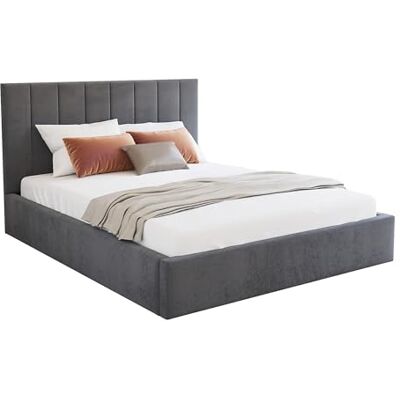 FDM Polsterbett 180x200 cm Doppelbett mit Lattenrost Bettkasten Stauraum Colorado Trinity Graphit mit Kopfteil modern FDM Polsterbett 180x200 cm Doppelbett mit Lattenrost Bettkasten Stauraum Colorado Trinity Graphit mit Kopfteil modern