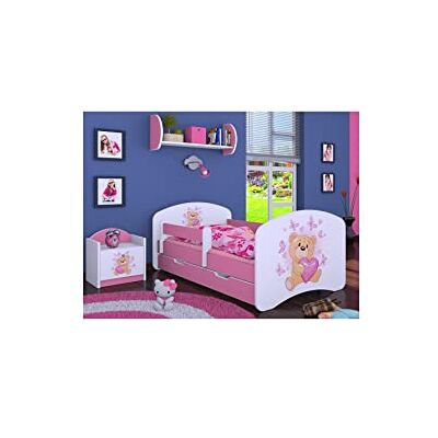Generic BDW Kinderbett mit Matratze und Bettkasten 140/160/180/190 Verschiedene Varianten Mädchen ROSA !!! (Teddybär, 180x90) Generic BDW Kinderbett mit Matratze und Bettkasten 140/160/180/190 Verschiedene Varianten Mädchen ROSA !!! (Teddybär, 180x90)