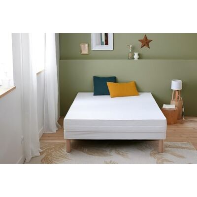 Abeil AB100 Matratze, mittlerer Härtegrad, mit abnehmbarem Bezug, weiß, Polyester, weiß, 90 x 190 cm Abeil AB100 Matratze, mittlerer Härtegrad, mit abnehmbarem Bezug, weiß, Polyester, weiß, 90 x 190 cm