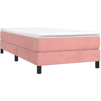 vidaXL Boxspringbettgestell Rosa 80x200 cm Samt vidaXL Boxspringbettgestell Rosa 80x200 cm Samt
