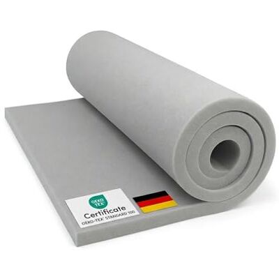 Fortis Schaumstoff RG25/44 60 x 200 cm, 3cm Weiche Schaumstoffplatte Schaumstoffmatte zum Sitzen, Liegen oder als Campingmatratze Matratzen-Auflage PU-Schaumstoff Polsterschaum Fortis Schaumstoff RG25/44 60 x 200 cm, 3cm Weiche Schaumstoffplatte Schaumstoffmatte zum Sitzen, Liegen oder als Campingmatratze Matratzen-Auflage PU-Schaumstoff Polsterschaum