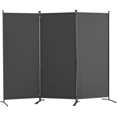 VEVOR Raumteiler Trennwand 3-teiliger Paravent Stellwand, Faltbarer Sichtschutz für Büro Schlafzimmer Esszimmer Arbeitszimmer Balkon, Raumtrenner freistehend (228 x 52 x 184 cm), Grau VEVOR Raumteiler Trennwand 3-teiliger Paravent Stellwand, Faltbarer Sichtschutz für Büro Schlafzimmer Esszimmer Arbeitszimmer Balkon, Raumtrenner freistehend (228 x 52 x 184 cm), Grau