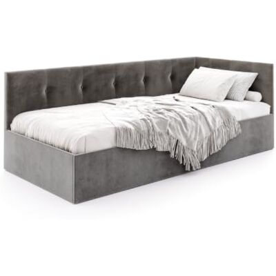 FDM Polsterbett 120x200 cm Bett mit Lattenrost Bettkasten Stauraum Jugendbett Eddy 2 Trinity Graphit mit Kopfteil modern FDM Polsterbett 120x200 cm Bett mit Lattenrost Bettkasten Stauraum Jugendbett Eddy 2 Trinity Graphit mit Kopfteil modern