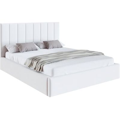 FDM Polsterbett 120x200 cm Doppelbett mit Lattenrost Bettkasten Stauraum Colorado Trinity weiß mit Kopfteil modern FDM Polsterbett 120x200 cm Doppelbett mit Lattenrost Bettkasten Stauraum Colorado Trinity weiß mit Kopfteil modern