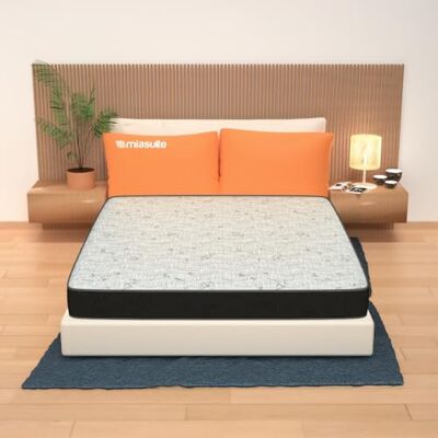 MiaSuite i sogni Italiani Matratze für Doppelbett, 165 x 195 cm, Höhe 13 cm, aus orthopädischem und faltbarem Waterfoam, Modell Summit MiaSuite i sogni Italiani Matratze für Doppelbett, 165 x 195 cm, Höhe 13 cm, aus orthopädischem und faltbarem Waterfoam, Modell Summit