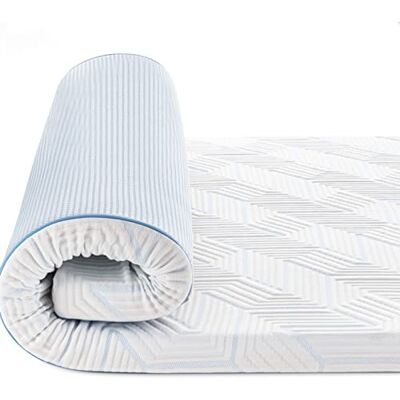 BedStory Topper 160x200cm,7,5cm Höhe Matratzentopper aus Gel Memory Foam, H2&H3 Härte Matratzentopper für Boxspringbett Wohnwagen Schlafsofa, mit Abnehmbaren und Waschbaren Bezug BedStory Topper 160x200cm,7,5cm Höhe Matratzentopper aus Gel Memory Foam, H2&H3 Härte Matratzentopper für Boxspringbett Wohnwagen Schlafsofa, mit Abnehmbaren und Waschbaren Bezug