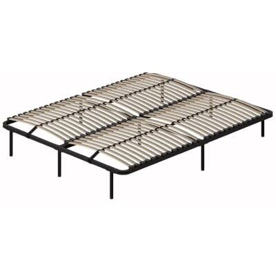 i-flair Metallbett 140x200 cm Frank mit Lattenrost und 9 Füßen, bis 300 kg 56 Federholzleisten, Mittelgurt, beschichtete Holzleisten, 9 Füße, 23 cm Stauraum, Stahlrahmen, bis 300 kg belastbar i-flair Metallbett 140x200 cm Frank mit Lattenrost und 9 Füßen, bis 300 kg 56 Federholzleisten, Mittelgurt, beschichtete Holzleisten, 9 Füße, 23 cm Stauraum, Stahlrahmen, bis 300 kg belastbar