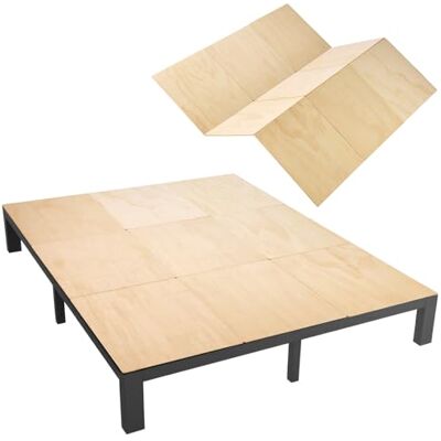 VEVOR Bunkie Board Cal King, 208x177 cm Faltbares Matratzenstützbrett mit Nylongurtband, Sperrholz, Abgerundete Kanten, Anti-Durchhang-Design für Metallrahmen, Schlafsofas, & Etagenbetten VEVOR Bunkie Board Cal King, 208x177 cm Faltbares Matratzenstützbrett mit Nylongurtband, Sperrholz, Abgerundete Kanten, Anti-Durchhang-Design für Metallrahmen, Schlafsofas, & Etagenbetten