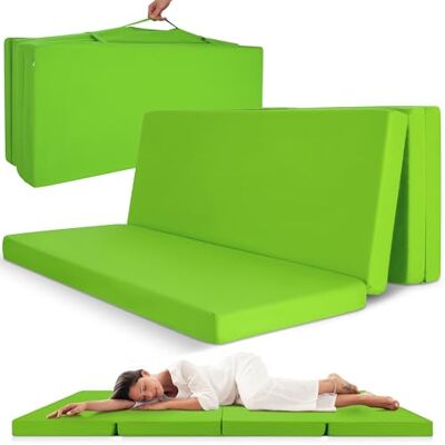 Beautissu Klappmatratze Gästebett klappbar Faltmatratze mit Tragegriff 120x195cm Grün faltbare Gästematratze Reisematratze Klappbett Gäste Camping Bodenmatratze Matratze faltbar waschbar Campix Beautissu Klappmatratze Gästebett klappbar Faltmatratze mit Tragegriff 120x195cm Grün faltbare Gästematratze Reisematratze Klappbett Gäste Camping Bodenmatratze Matratze faltbar waschbar Campix