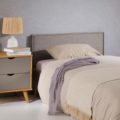 IDIMEX Kopfteil Anisa gepolstert 90cm grau – Elegantes Bettkopfteil in Melange-Optik, Headboard mit Stoffbezug, langlebig und bequem, Bettrückwand IDIMEX Kopfteil Anisa gepolstert 90cm grau – Elegantes Bettkopfteil in Melange-Optik, Headboard mit Stoffbezug, langlebig und bequem, Bettrückwand