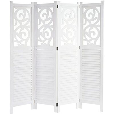 Mendler Paravent Istanbul-AM 170x160cm, weiß Raumteiler, Trennwand, Sichtschutz, Ornamente Mendler Paravent Istanbul-AM 170x160cm, weiß Raumteiler, Trennwand, Sichtschutz, Ornamente