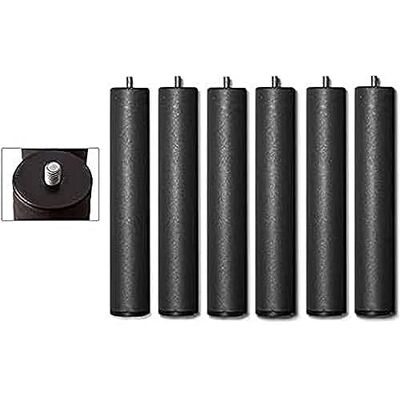 DUÉRMETE ONLINE Set mit 6 Füßen 27 cm, für Lattenrost und Polster, zylindrisch, Grau DUÉRMETE ONLINE Set mit 6 Füßen 27 cm, für Lattenrost und Polster, zylindrisch, Grau