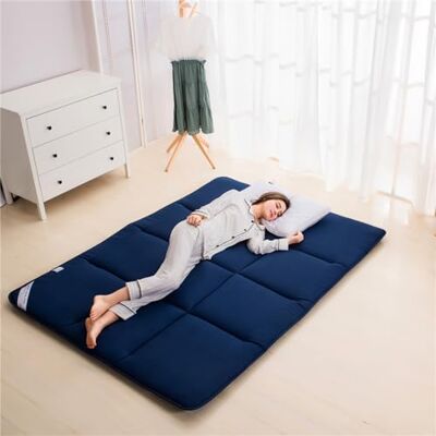 DSAoTeng weiche, atmungsaktive Futon-Matratze, tatamiähnlich, tragbar, aufrollbar, dick, faltbar, Schlafbettunterlage für Studentenwohnheim, Einzelbett DSAoTeng weiche, atmungsaktive Futon-Matratze, tatamiähnlich, tragbar, aufrollbar, dick, faltbar, Schlafbettunterlage für Studentenwohnheim, Einzelbett