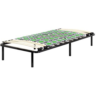 i-flair Metallbett Tellerlattenrost 100x200 cm auf Füßen, Gästebett Ergo IF56 mit Tellerfedern und Stauraum für alle Matratzen und Betten geeignet i-flair Metallbett Tellerlattenrost 100x200 cm auf Füßen, Gästebett Ergo IF56 mit Tellerfedern und Stauraum für alle Matratzen und Betten geeignet