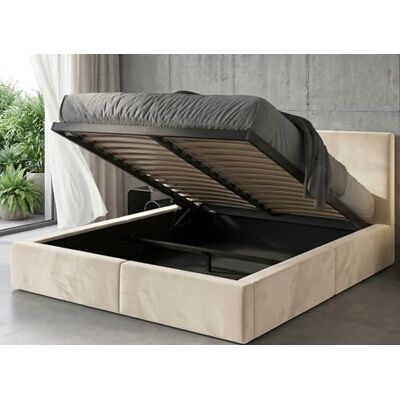 Interbeds Polsterbett 140x200 cm mit Bettkasten und Lattenrost – Stauraumbett Doppelbett in Kaschmir Hydrophober Samtbezug Gepolstertes Bettgestell belastbar bis 300 kg ohne Matratze (Kaschmir, 140x200) Interbeds Polsterbett 140x200 cm mit Bettkasten und Lattenrost – Stauraumbett Doppelbett in Kaschmir Hydrophober Samtbezug Gepolstertes Bettgestell belastbar bis 300 kg ohne Matratze (Kaschmir, 140x200)