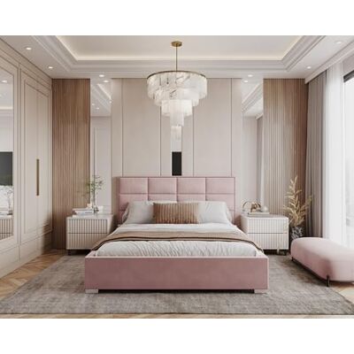FDM Polsterbett mit Bettkasten 120x200 140x200 160x200 180x200 cm – Stauraumbett aus Velours, gepolstertes Kopfteil, Lattenrost & Metallrahmen, klappbar, Made IN EU (Altrosa, 120x200) FDM Polsterbett mit Bettkasten 120x200 140x200 160x200 180x200 cm – Stauraumbett aus Velours, gepolstertes Kopfteil, Lattenrost & Metallrahmen, klappbar, Made IN EU (Altrosa, 120x200)