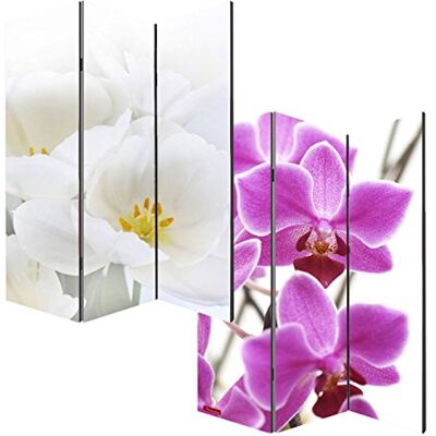 Mendler Foto-Paravent M68-180x120cm Orchidee Paravent, Raumteiler, Trennwand Mendler Foto-Paravent M68-180x120cm Orchidee Paravent, Raumteiler, Trennwand