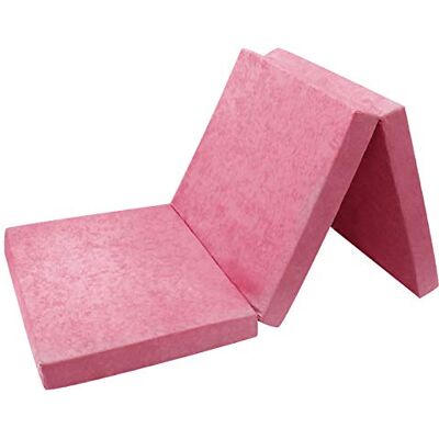 FORTISLINE Klappmatratze 120x195x8 cm 3-teilige Faltmatratze H2, Gästematratze und Reisematratze mit waschbarem Bezug, Oeko-TEX Standard 100, handgefertigt in der EU, für Gäste und Camping FORTISLINE Klappmatratze 120x195x8 cm 3-teilige Faltmatratze H2, Gästematratze und Reisematratze mit waschbarem Bezug, Oeko-TEX Standard 100, handgefertigt in der EU, für Gäste und Camping
