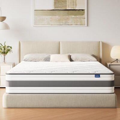 BedStory Matratze 140x200 cm, Taschenfederkernmatratze 25.5 cm H4 mit Komfortschicht aus Memory-Schaum, orthopädisch und ergonomisch, waschbarer & Abnehmbarer Bezug BedStory Matratze 140x200 cm, Taschenfederkernmatratze 25.5 cm H4 mit Komfortschicht aus Memory-Schaum, orthopädisch und ergonomisch, waschbarer & Abnehmbarer Bezug