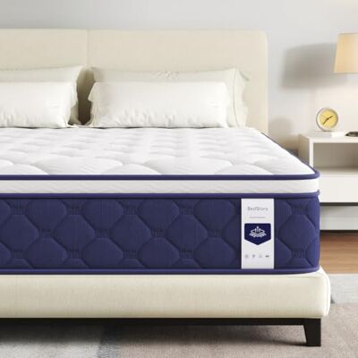 BedStory Matratze 90x200 cm, 25.5 cm Höhe Taschenfederkernmatratze mit Gel Memory Schaum, Härtegrad H3-H4, orthopädisch atmungsaktiv & Oeko-Tex zertifiziert BedStory Matratze 90x200 cm, 25.5 cm Höhe Taschenfederkernmatratze mit Gel Memory Schaum, Härtegrad H3-H4, orthopädisch atmungsaktiv & Oeko-Tex zertifiziert