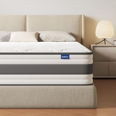 BedStory Matratze 180x200 cm, Taschenfederkernmatratze 20 cm H4 mit Komfortschicht aus hochdichter Schaum, orthopädisch und ergonomisch Matratze, waschbarer & Abnehmbarer Bezug BedStory Matratze 180x200 cm, Taschenfederkernmatratze 20 cm H4 mit Komfortschicht aus hochdichter Schaum, orthopädisch und ergonomisch Matratze, waschbarer & Abnehmbarer Bezug