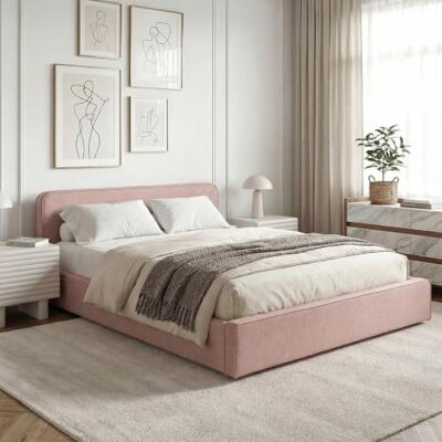 IDIMEX Polsterbett MARINI Doppelbett 140x200 cm in Altrosa Bett gepolstert mit Lattenrost, modernes Design & stabiles Holzgestell mit Kunststofffüßen IDIMEX Polsterbett MARINI Doppelbett 140x200 cm in Altrosa Bett gepolstert mit Lattenrost, modernes Design & stabiles Holzgestell mit Kunststofffüßen