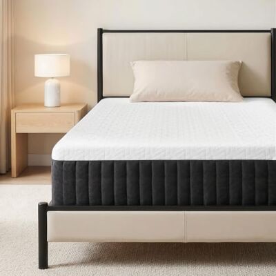 HOMCOM Matratze 90x200 cm Ergonomische Taschenfederkernmatratze 7-Zonen 25 cm Höhe, mit Memory-Schaumstoff, H3 Härtegrad HOMCOM Matratze 90x200 cm Ergonomische Taschenfederkernmatratze 7-Zonen 25 cm Höhe, mit Memory-Schaumstoff, H3 Härtegrad