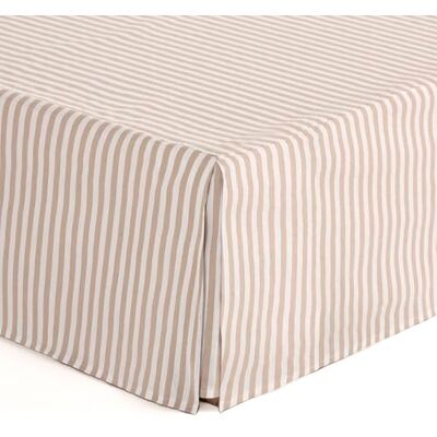 GAMUSI Abdeckung für Boxspringbetten, 180 x 190/200 cm, Bettgestell, 180 cm, gestreift, Beige GAMUSI Abdeckung für Boxspringbetten, 180 x 190/200 cm, Bettgestell, 180 cm, gestreift, Beige