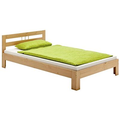 IDIMEX Massivholzbett Theo Jugendbett Bettgestell Einzelbett mit Kopfteil Kiefer massiv 90 x 200 cm in buchefarben lackiert IDIMEX Massivholzbett Theo Jugendbett Bettgestell Einzelbett mit Kopfteil Kiefer massiv 90 x 200 cm in buchefarben lackiert