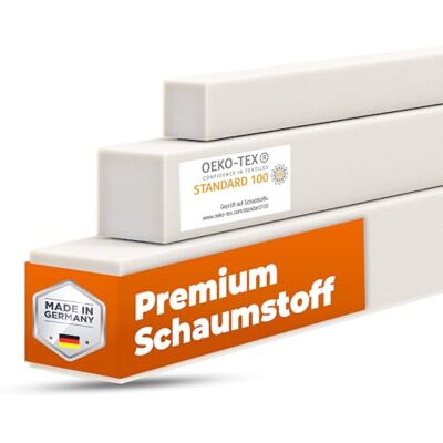 saarschaum • Schaumstoffstreifen Matratzenverlängerung • Schaumstoff Zuschnitt • Bett Lückenfüller • Matratzenausgleich • Matratzenverbinder • Polster • RG2440 10x20x180cm saarschaum • Schaumstoffstreifen Matratzenverlängerung • Schaumstoff Zuschnitt • Bett Lückenfüller • Matratzenausgleich • Matratzenverbinder • Polster • RG2440 10x20x180cm