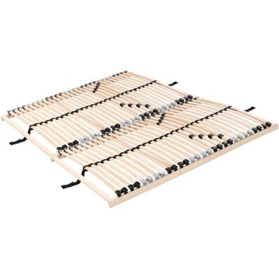 Beliani Lattenrost für Doppelbetten mit 28 Federleisten Birkenholz Hellbraun 180 x 200 cm Federholzrahmen Liry Beliani Lattenrost für Doppelbetten mit 28 Federleisten Birkenholz Hellbraun 180 x 200 cm Federholzrahmen Liry