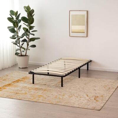i-flair Metallbett mit Lattenrost NAMARA 90x190 cm Höhe: 28 cm, stabiles Gästebett mit Stauraum auf Füßen, geeignet für alle Matratzen Schwarz i-flair Metallbett mit Lattenrost NAMARA 90x190 cm Höhe: 28 cm, stabiles Gästebett mit Stauraum auf Füßen, geeignet für alle Matratzen Schwarz