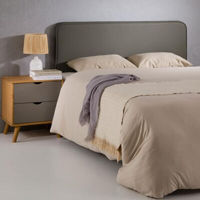 IDIMEX Kopfteil Celest gepolstert mit Wandbefestigung grau bettkopfteil 160 cm, headboard mit Kunstlederbezug, Kopfende für Boxspringbett IDIMEX Kopfteil Celest gepolstert mit Wandbefestigung grau bettkopfteil 160 cm, headboard mit Kunstlederbezug, Kopfende für Boxspringbett